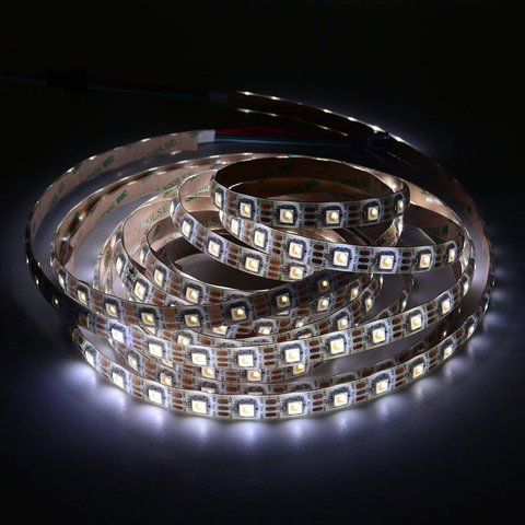 Світлодіодна стрічка SMD5050 SK6812 (1800-7000 K, біла, з управлінням, IP65, 5 В, 60 діодів/м, 5 м) Прев'ю 4