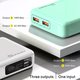 Power Bank Konfulon A25Q, (20000 mAh, 65 W, mint, Power Delivery (PD), pass-through charging) Preview 1