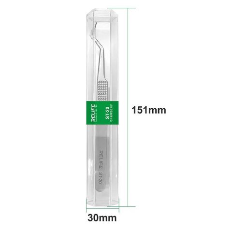 Mounting Tweezers RELIFE ST-20, (curved, 140 mm) Preview 5