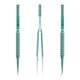 Pinzas para smd 2UUL Ti02, curvada, aleación de titanio, 140 mm Vista previa  3