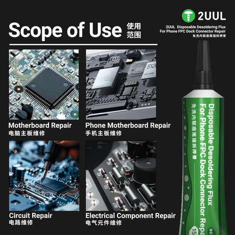 Fundente 2UUL SC97, para desmontar conectores, libre de halógeno, 15 ml Vista previa  6