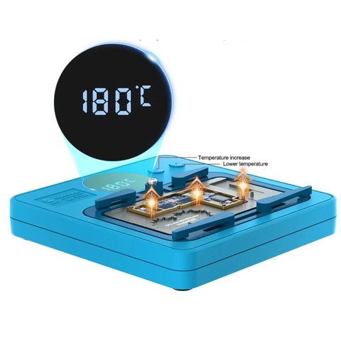 Plataforma de precalentamiento Sunshine SS-T12B, para reparar placas base, android Vista previa  1