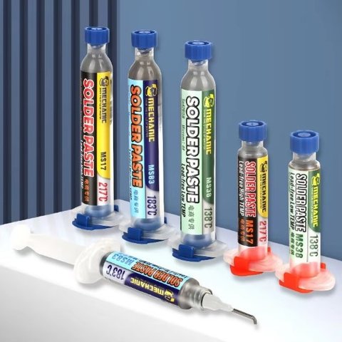 Pasta BGA Mechanic MS17, Sn 96.5%,  Ag 3%, Cu 0.5%, 217 °C, 50 g Vista previa  2