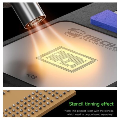 Fijador de placas Mechanic MagTin X, con plantilla BGA, para limpiar CPU, A10-A18 pro Vista previa  5