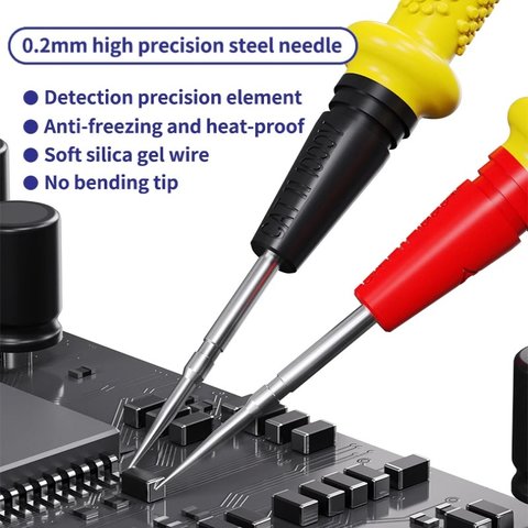 Sonda de prueba para multímetro Mechanic P40, aguja fina, 1000V, 20A Vista previa  1