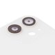 Задня панель корпуса для iPhone 11, біла, із склом камери, small hole Прев'ю 1