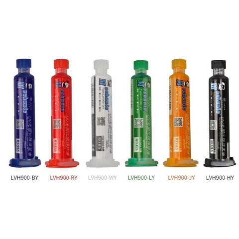 Паяльна маска Mechanic UVH900-WY, біла, 10 мл, ультрафіолетова, лак ізоляційний Прев'ю 1