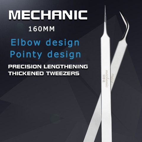 Пінцет монтажний Mechanic Aaa-15, вигнутий, 160 мм Прев'ю 2