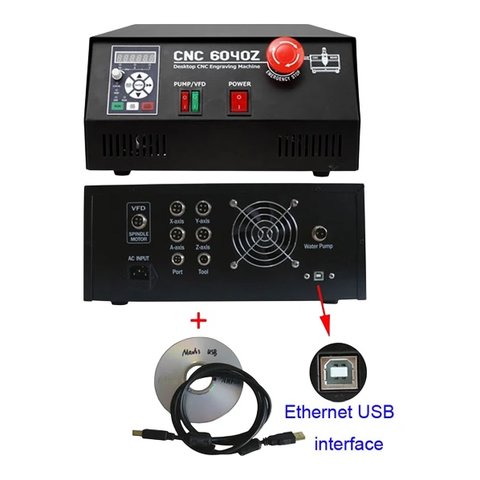 Фрезерно-гравировальный 4-осевой станок ChinaCNCzone 6090 с USB, 2200 Вт Превью 3