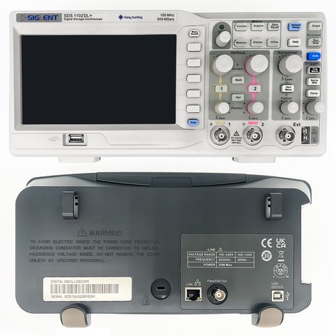 Цифровой осциллограф SIGLENT SDS1102DL+ Превью 2