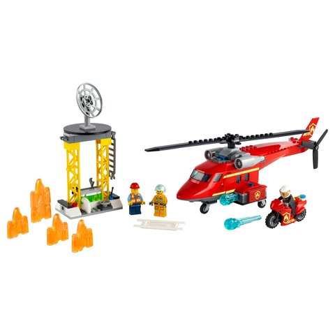 Конструктор LEGO City Пожежний рятувальний гелікоптер (60281) Прев'ю 2